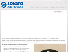 Tablet Screenshot of lovato-autogas.com.au